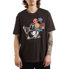 Patch Buddha T-Shirt  Dark Brown/Kalamata Dark Brown/Kalamata