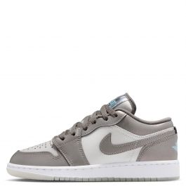 Grade-School Air Jordan 1 Low SE Flat Pewter/Blue Chill-Photon Dust-White Flat Pewter/Blue Chill-Photon Dust-White