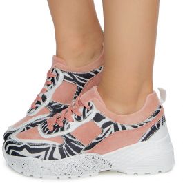 Women's Animal Print Sneaker LEOPARD/RED/BLACK