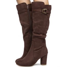 Dinara-1 High Heel Boot Brown Brown