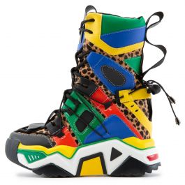 Damson-09 Platform Sneakers Leopard Leopard