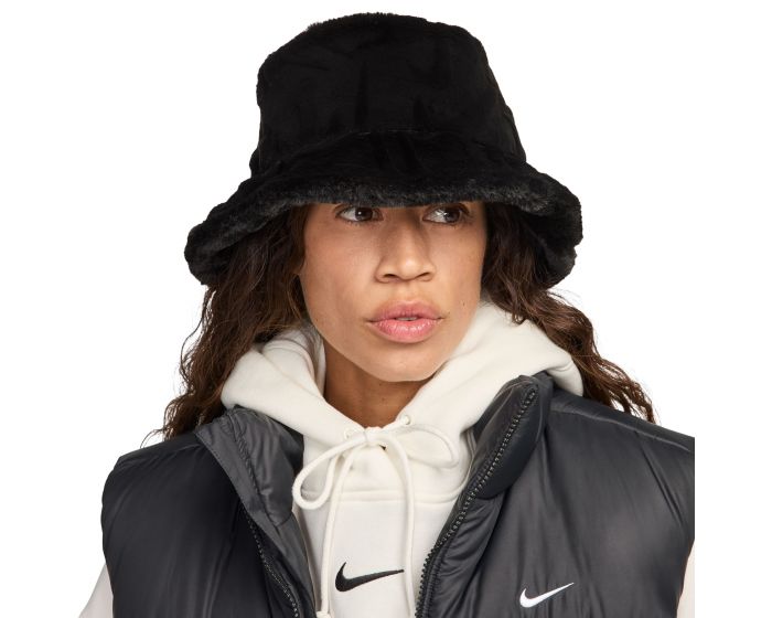 NIKE Apex Faux Fur Bucket Hat HF7194 010 - Shiekh