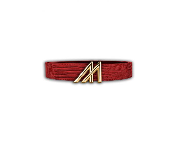 MINT Mint Lizard Leather Belt - MBML-RD4 - Shiekh display picture 3