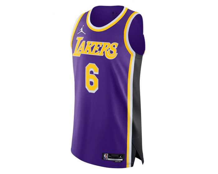 Jordan Men's Los Angeles Lakers LeBron James #23 Purple 2020-21 Dri-FIT Statement Swingman Jersey, XL