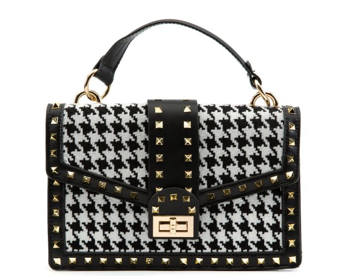 black studded cross body bag