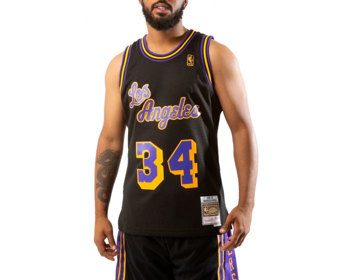 Mitchell and Ness Los Angeles Lakers Swingman Jersey  SMJYCP19273-LALBLCK96SON - Shiekh