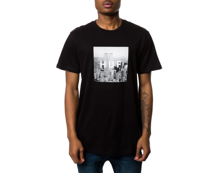 HUF The NY Box Logo Tee In TS51006 BLACK Shiekh huf-the-ny-box-logo-tee-in-ts51006-black-shiekh