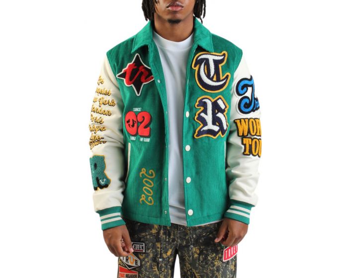 TRUE RELIGION CORDUROY VARSITY JACKET 109039-3087 - Shiekh