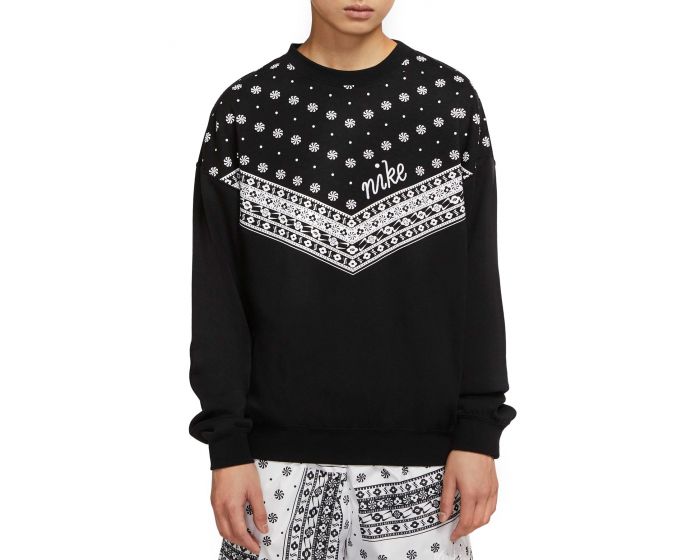 Women's nike sportswear heritage bandana print crew sweatshirt Clearance
