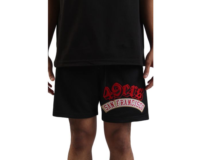PRO STANDARD NFL San Francisco 49ers Mesh Shorts FS43410966-BLK