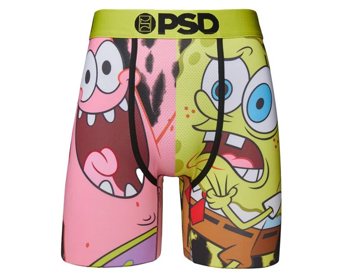 SpongeBob SquarePants 826221-small-28-30 Mens Pizza Party PSD Boxer Briefs,  Multi Color - Small - Size 28 - 30 