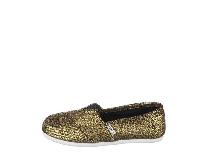 Gold glitter toms on sale womens