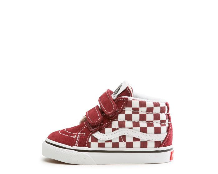 Sk8 Hi Big Kids Red Vans Vans Sk8 Hi Reflect Check Flame Racin Big