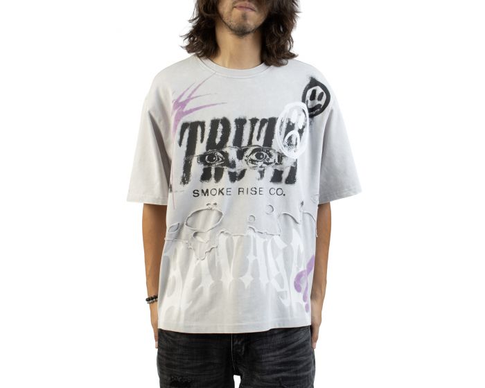 SMOKE RISE Truth Hurts Heavy T-Shirt KT26F558SK-GRY - Shiekh