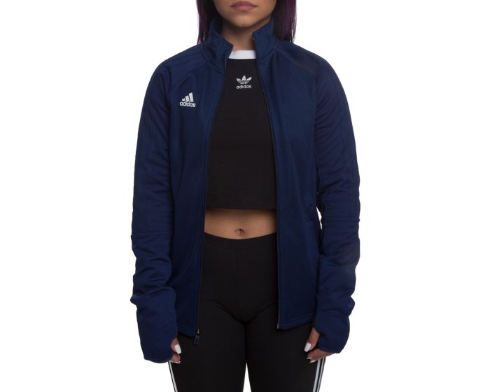 Adidas women's athletics clearance tricot snap track jacket