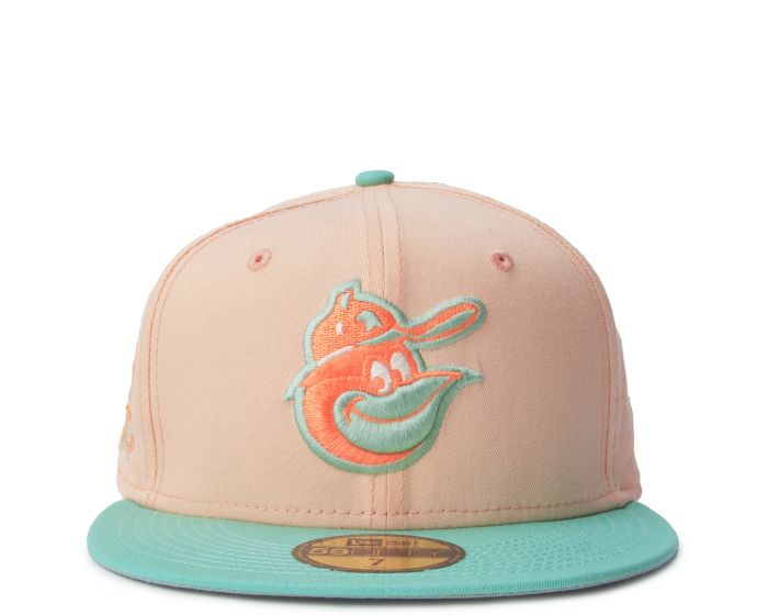 NEW ERA CAPS Tampa Bay Rays Peach Mint 59FIFTY Fitted Hat 70725294