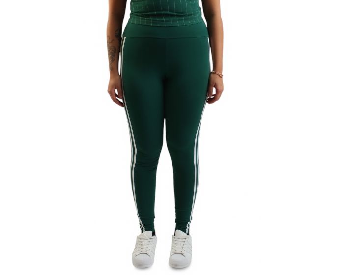 adidas green trefoil leggings