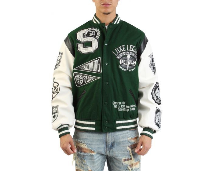 SMOKE RISE Luxe Legacy Jacket OH25697SK-HUNT - Shiekh