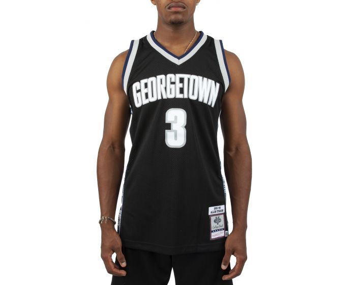 95-96 Georgetown Allen Iverson Authentic Jersey (Grey) – Corporate