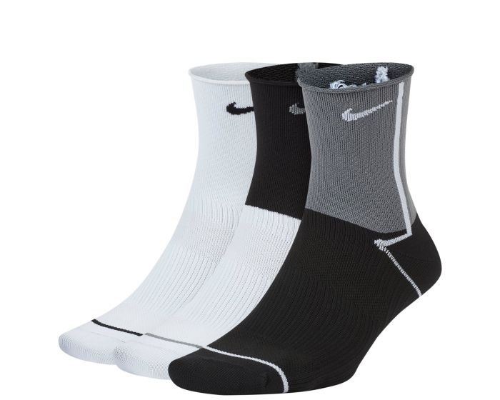 NIKE 3-Pack Everyday Plus Lightweight Training Ankle Socks CK6021 904 ...