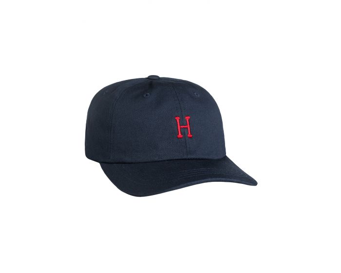 HUF The Classic H Curved Brim Dad Cap in HTBSC0087-NVY - Shiekh