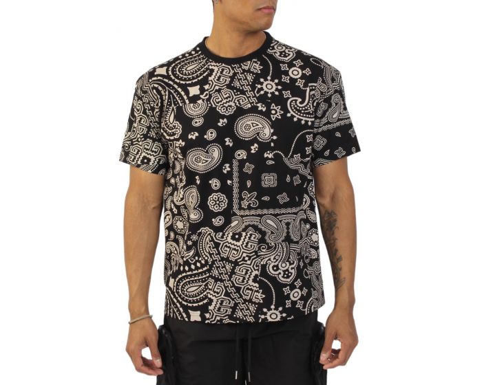トップス BAGARCH PAISLEY TIEDYE SHIRTS FBRK Paisley T-Shirt 941-123BLK - Shiekh