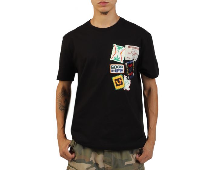 TRUE RELIGION Resort Patch T-Shirt 108765-JTBLK - Shiekh TRUE RELIGION Resort Patch T-Shirt 108765-JTBLK - Shiekh