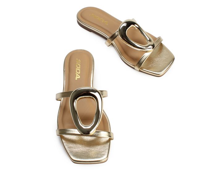 FORTUNE DYNAMICS Distant Slip On Sandal FD DISTANT-S-GLD - Shiekh