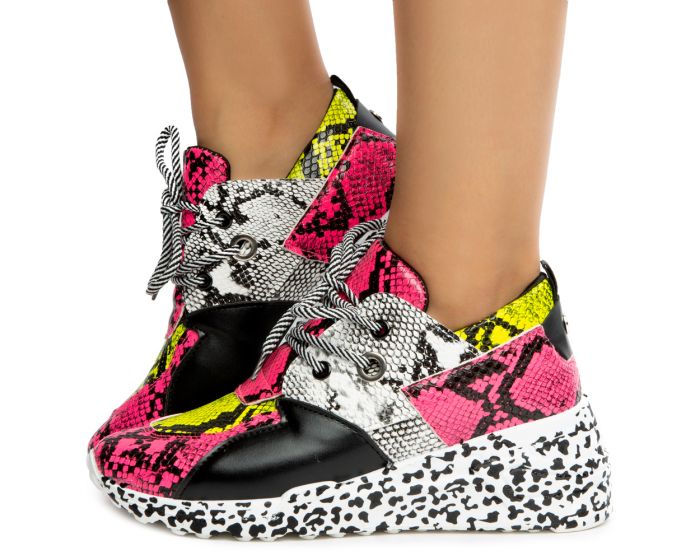 YOKI SHOES Kita Platform Sneakers KITA-PNK - Shiekh