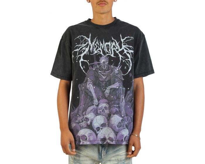 MEMORY LANE Bone Collector T-Shirt MLSMU26-3002VTBLK - Shiekh