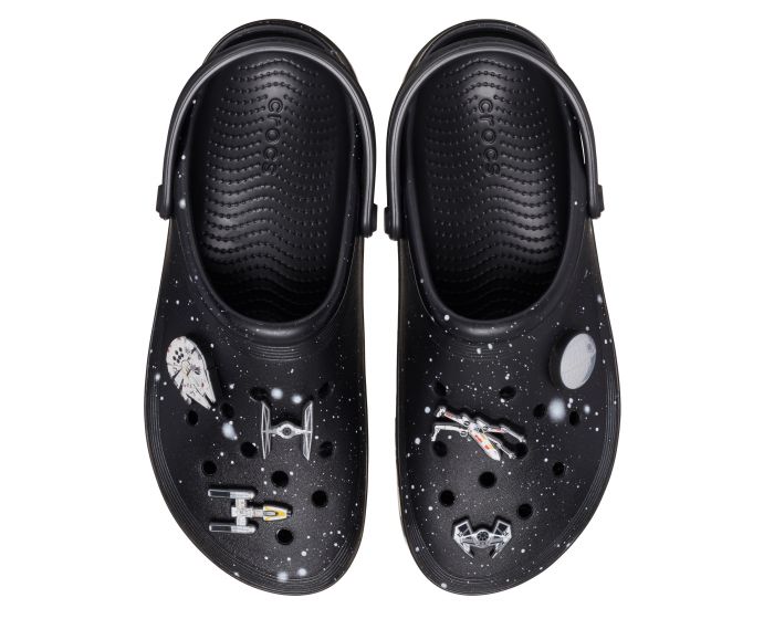 Star Wars X Crocs Clogs - Black Galaxy Print And Themed Jibbitz Size M-7 W-9 Men main image 3
