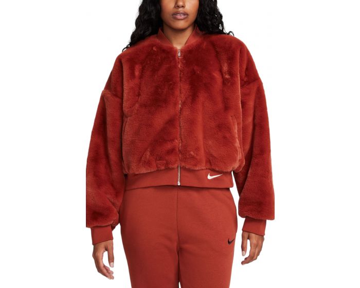 NIKE Reversible Faux Fur Bomber FB8692 832 - Shiekh