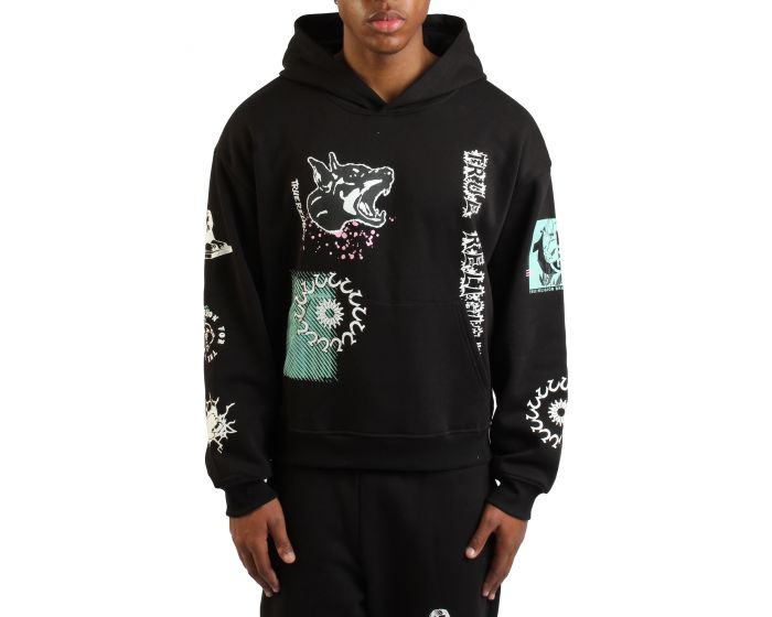 s*o様 True Religion32 TRUE RELIGION Graphic Logo Boxy Hoodie 109784-1001 - Shiekh