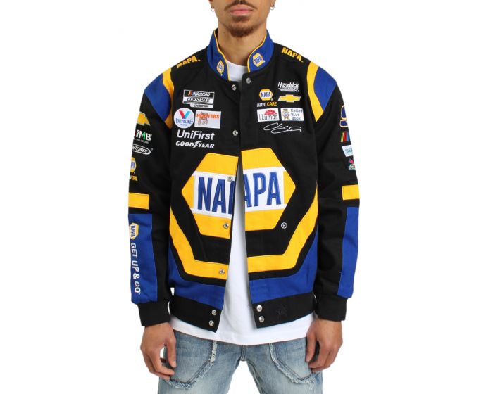 JH DESIGN Napa Auto Racing Jacket CHE303NA23-BLKROY - Shiekh