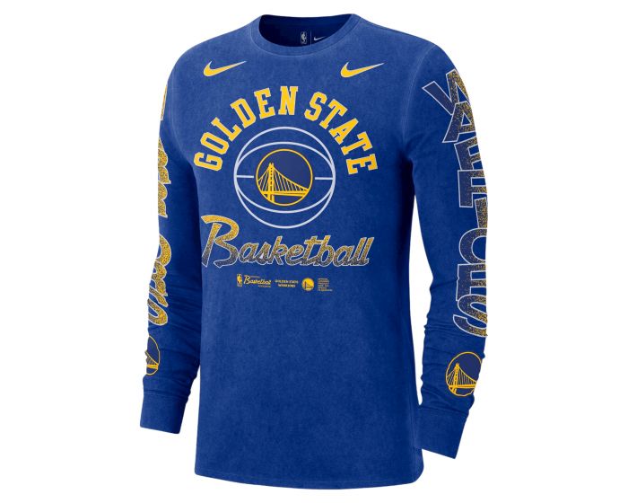 NIKE Golden State Warriors Courtside Long-Sleeve T-Shirt DH6712 495 ...