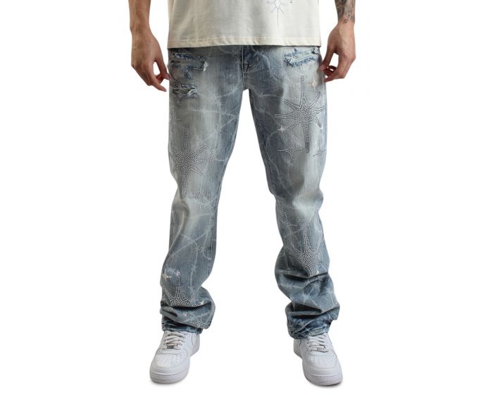 SMOKE RISE Cobra Crystal Jeans JP252447SK-COB - Shiekh