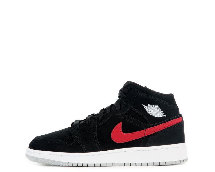 jordan 1 mid black university