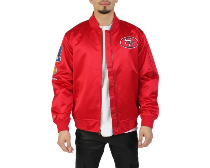 FTTB Team OG LW Satin Jacket San Francisco 49ers - Shop Mitchell & Ness  Outerwear and Jackets Mitchell & Ness Nostalgia Co.