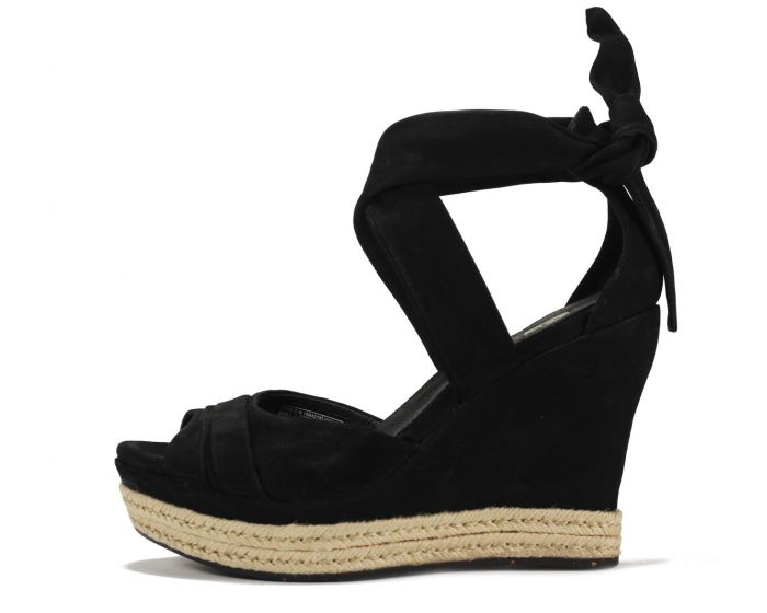 Ugg Australia For Women Lucy Black Wedge Sandal 1004279 Blk Shiekh 3941