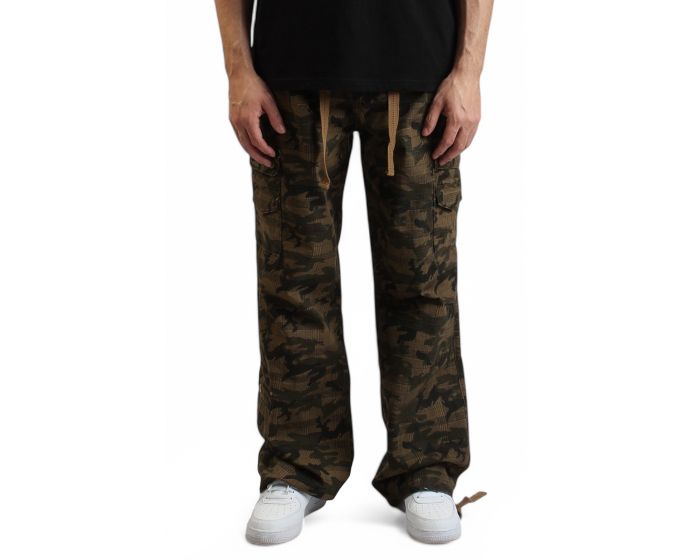 HIGH CALIBER Camberton Baggy Cargo Pants C14054-PCAMO - Shiekh