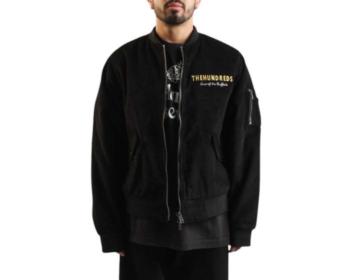 全国送料無料 THE HUNDREDS Shiekh - T25P103006BLK Jacket Bomber Buffalo パンツ