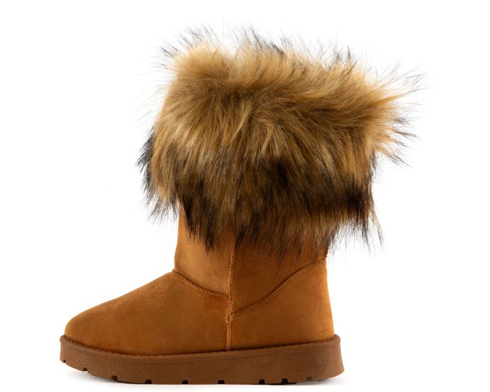 J P ORIGINAL Frozen-02 Fur Booties JPM FROZEN-02-TANFS - Shiekh