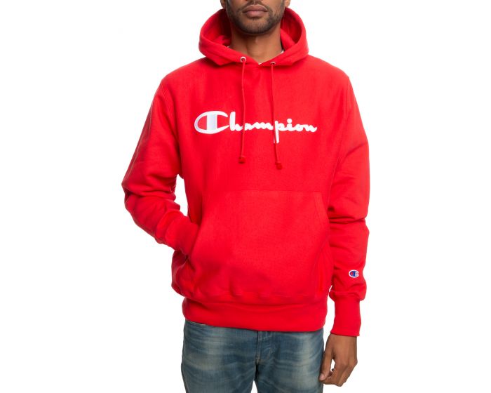 Scarlet red cheap champion hoodie