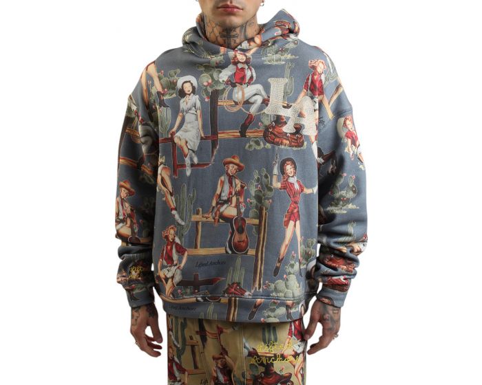 LIFTED ANCHORS Jesse All Over Pattern Hoodie LA-SP25-006