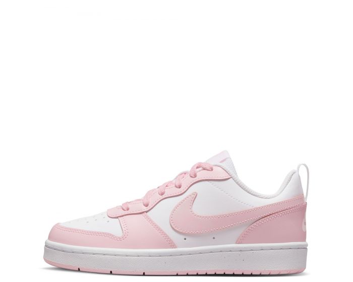 nike air white with pink swoosh background black