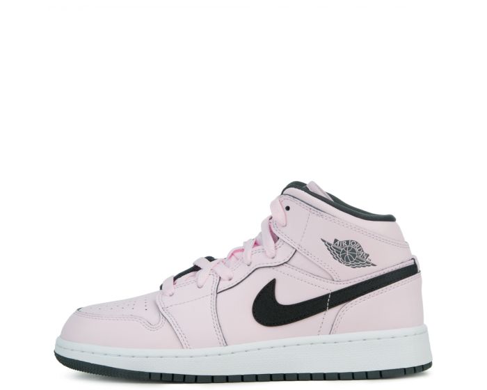 Nike Air Jordan 1 Mid \"Pink Foam” 555112-601 Jordan 1 Mid Pink Foam GS Cotton Candy Black 555112-601 Size