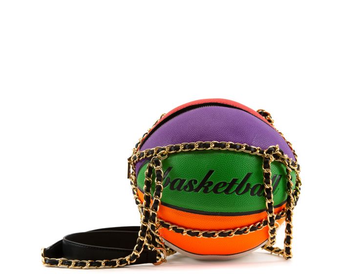 multicolor basketball purse