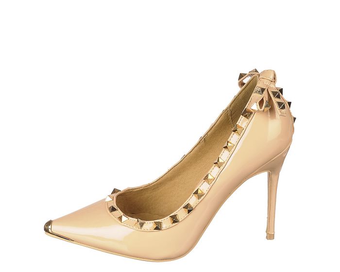 SHIEKH Studded High Heel Mandi-07 MANDI-07/NUDE - Shiekh