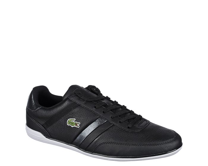lacoste mens giron trainers black