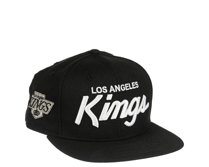 New Era Og Fits La Kings Black White Script Retro Snapback Hat Cap :  : Clothing & Accessories